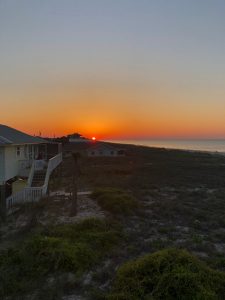 sunset on st george island