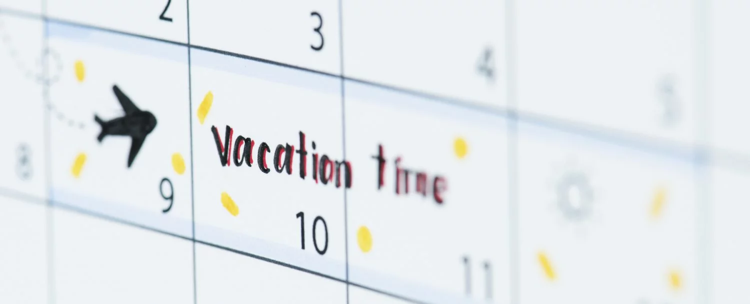 Vacation calendar reminder