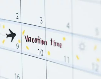 Vacation calendar reminder