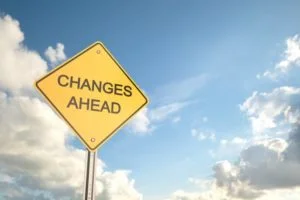 Changes ahead sign