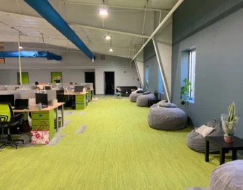 View of the new office.