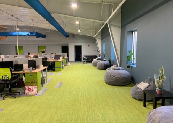 View of the new office.