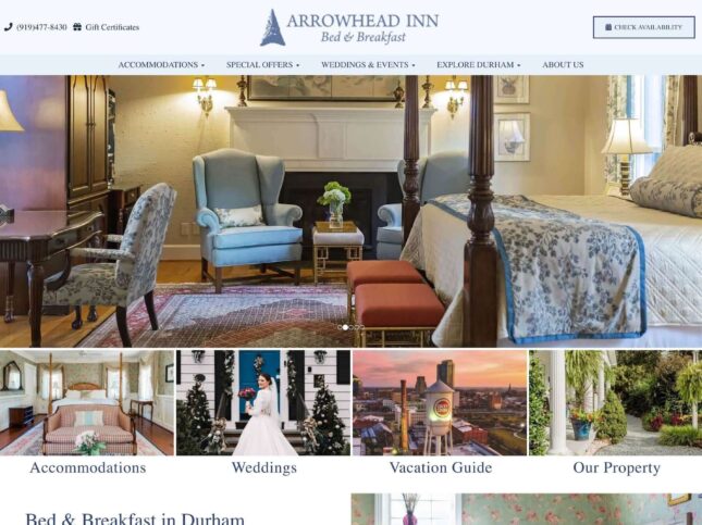 Arrowhead Inn Homepage