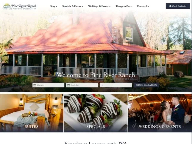 Pine River Ranch homepage